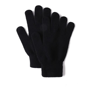 Vente en gros Gants tricotés d'hiver unisexes Écran tactile en coton/élasthanne durable Couleur unie Chaud Doigt complet Design uni - Product Image 3