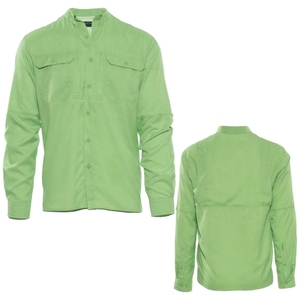 Chemise habillée décontractée pour homme en coton 100% de qualité supérieure, à manches longues, coupe ajustée, séchage rapide, anti-plis, respirante, idéale pour l'été - Product Image 1
