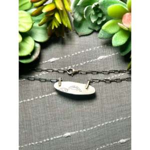 Collier ethnique classique Jameson Garcia en argent sterling et buffle blanc avec chaîne à maillons diamantés et matériau en corne – Cadeau - Product Image 2