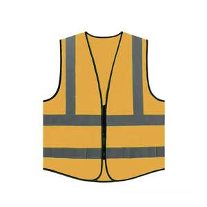 Chaleco de Seguridad de Alta Visibilidad con Diseño de Cuello Personalizado, Teñido Liso, Antiarrugas, Certificado EN, para Trabajo Pesado, Calidad Premium para Hombres y Mujeres - Product Image 3