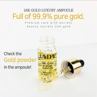 Set de Ampollas de Extracto de Ginseng de Lujo con Oro 24K Layday, Glutatión, Vitamina C, Cuidado de la Piel Coreano, Belleza, Antiarrugas, Colágeno, Blanqueamiento