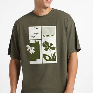 เสื้อยืดสำหรับผู้ชายทรงหลวมดีไซน์สปอร์ตลำลองทรงหลวมพิมพ์ลายไซส์ใหญ่พิเศษ - Product Image 3