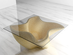 Mesa de centro moderna de lujo paramétrica única, extraíble, ligera, lavable, decoración interior para el hogar, muebles llamativos - Product Image 4