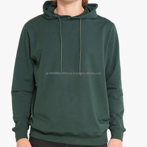 Sudaderas con Capucha de Algodón Orgánico para Hombre, Sudadera con Capucha Personalizada de Felpa para Hombre, Sudadera Lisa para Calle, Venta al por Mayor - Product Image 3