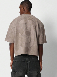 Custom Solid Color Casual Men's T-Shirts High Quality 100% Cotton Unisex Oversized Fit Canvas Anti-Wrinkle Quick Dry Breathable - Product Image 6
