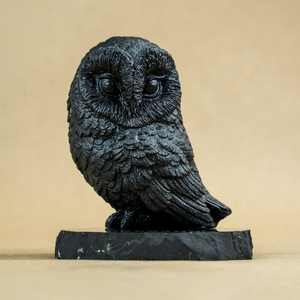 Figurine d'hibou en shungite - Product Image 1