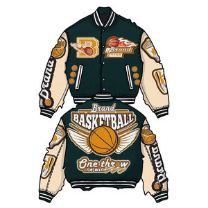 vestes pour hommes varsity bomber letterman pour hommes personnalisées brodées style basket-ball collège streetwear mode d'hiver uk - Product Image 1