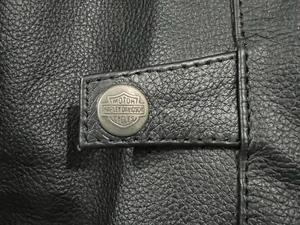 Chaqueta de Cuero Genuino Harley con Logo Bordado en 3D Hecha a Medida para Hombre, Mangas Convertibles, Forro Extraíble, Anti-UV - Product Image 4