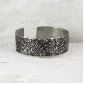 2025 African Turquoise Texture <b>Silver</b> gemstone Cuff <b>Silver</b> <b>Hammered</b> Oxidized Bracelet Boho Tribal Long Dress <b>Silver</b> jewelry - Product Image 4