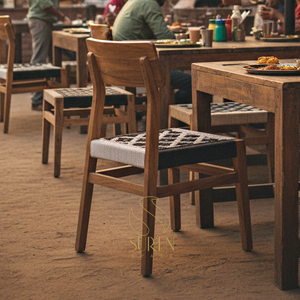 Chaise Artisanale Industrielle en Bois de Style Vintage pour Restaurant Ferme Hôtel Salon Chambre Meubles Design - Product Image 1