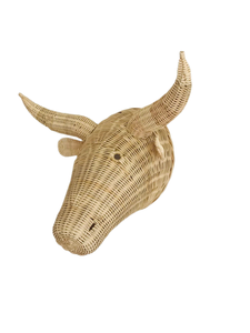 อุปกรณ์ตกแต่งผนังหัวควายหวายสำหรับตกแต่งห้องนอนเด็กสินค้าแฮนด์เมดที่ดีที่สุดจากโรงงานขายส่ง - Product Image 2