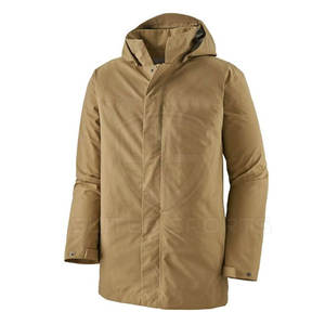 Chaqueta de lluvia informal de estilo único para hombre para invierno Lona impermeable Patrón de letras de calle alta - Product Image 3