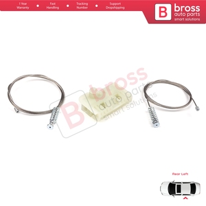 Juego de Reparación de Elevalunas Eléctrico Trasero Izquierdo BWR1052 para Clio MK3 BR CR KR SR 2005-2014 5 Puertas 8200291151 - Product Image 2
