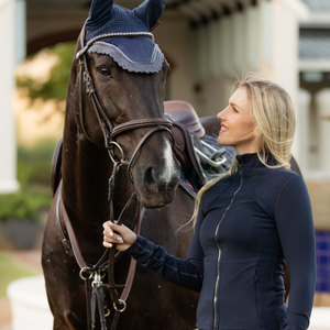 ผ้าคลุมหน้าลายม้าระบายอากาศได้ดีสไตล์โครเชต์ระบายอากาศได้ดีน้ำหนักเบา - Product Image 3