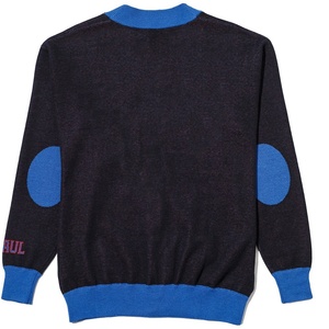 Cardigan en tricot uni brodé personnalisé DePaul/Étudiants, 100 % coton, manches longues, esprit universitaire - Product Image 3