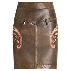 Women 2025 Winter New Fashion Faux Leather Skirts High Waist Slimming Tight Shiny Casual Outfit - Product Image 1