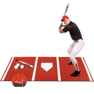 Tapete de Bateo de Béisbol Versión Mejorada y Gruesa de 3.8'x10', Tapete de Entrenamiento de Bateo de Béisbol con Césped Artificial y Base de Bateo Integrada - Product Image 1
