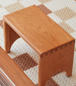 Taburete de madera maciza (con función de apoyo para los pies integrada) - Product Image 2