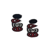 Boucles d'oreilles à la mode en perles de rocaille faites à la main au Crochet Multi Color Women Designer Wholesale Artificial Jewelry - Product Image 3