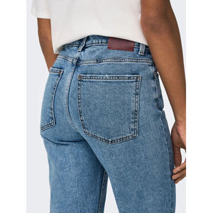 Últimos Jeans de Mezclilla Lavados en Azul Claro Cómodos y Elegantes para Mujer en Oferta, Jeans Rectos Casuales de Noche para Mujer, Servicio OEM - Product Image 6