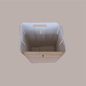 10 Uds. De Piel de cartón con gráfico dorado mediano 330x250H350mm caja de regalo de Navidad para soporte Panettone y botella suministros de vacaciones - Product Image 3