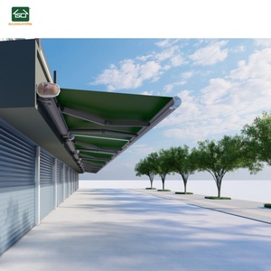 Toldo plegable eléctrico personalizado montado en la pared aprobado por la CE Techo retráctil motorizado personalizable - Product Image 1