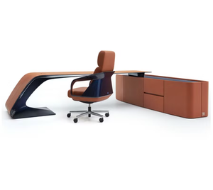 Luxury <b>Wood</b> <b>Desk</b> <b>with</b> Fingerprint Lock <b>Drawers</b> - Product Image 2
