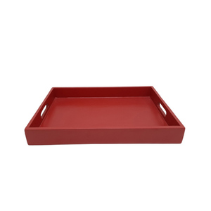 Ensemble de 3 plateaux ovales en aluminium avec poignée couleur argent plateau de service de taille moyenne pour mariage et décoration de Table personnalisée - Product Image 4