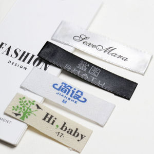 Factory Wholesale Custom Quality Garment Label Woven <b>Clothing</b> Label Custom Woven <b>Iron</b> <b>on</b> Neck Label Brand Tags - Product Image 6