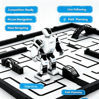 Robot humanoïde programmable 17 DOF STM32+RK3568 à double calculateur, kit robot éducatif STEM bipède ambulant avec moteur, boîte de vitesses et Python