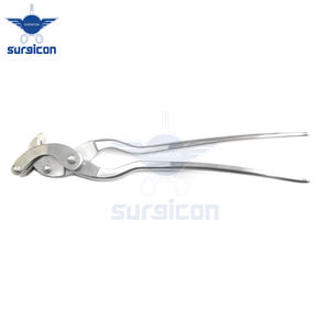 Serra Emasculator Instrumento quirúrgico veterinario 35 cm Abrazadera de trinquete manual de acero inoxidable Animales de castración con MOL - Product Image 2