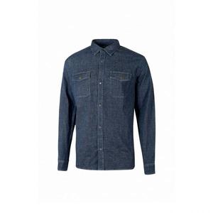 เสื้อใส่ทำงานผ้าเดนิมสีน้ำเงินเข้มลายเมเปิ้ล U-POWER ใส่ทำงานสบาย - Product Image 1
