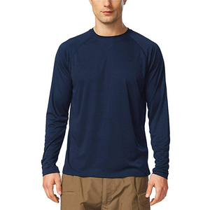 เสื้อยืดแขนยาวคอวีทรงปกติสำหรับผู้ชาย ผลิตตามสั่ง ขายส่ง OEM สุดฮิต วัสดุคุณภาพดี ระบายอากาศได้ดี แห้งเร็ว - Product Image 5