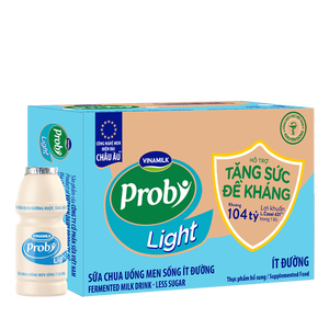 Vinamilk 2023 - Probi - Probiotic uống-ít đường hương vị-130ml x 24 chai mỗi thùng carton - Product Image 5