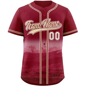 Maillot de baseball personnalisé pour hommes, vêtements de sport respirants pour le softball pour les joueurs de baseball - Product Image 3