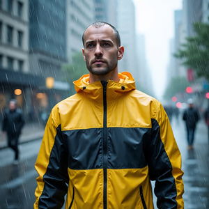 Chaquetas cortavientos con capucha para hombre, abrigos cortavientos informales para deportes al aire libre, chaquetas de lluvia impermeables para senderismo para hombre - Product Image 2