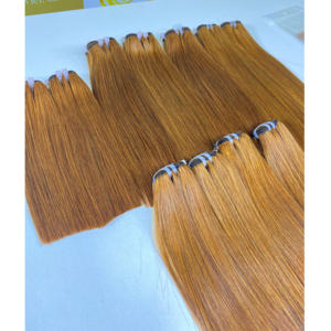 Vierge bonestraight Hot-Trending Extensions de cheveux Remy vietnamiens personnalisables Faisceaux de trame Perruque Toupet dans des couleurs et des longueurs chaudes - Product Image 6