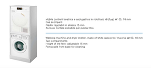 Cesto de Lavandería Rectangular Anti-Detergente de PVC y Aglomerado, Estilo Moderno, Fabricado en Italia, para Máquina Secadora, Gran Venta, Conveniente - Product Image 4