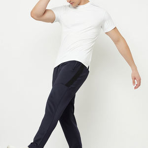 Camiseta deportiva de manga corta para hombre, camiseta de entrenamiento de alta elasticidad, transpirable, de secado rápido, camisetas deportivas ajustadas en blanco de lujo - Product Image 5