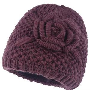 Chapeau en tricot pour femme de style rétro, toutes saisons, chaud, bonnet de nuit rose, broderie 3D, imprimé lumineux, nœuds peints à la main, mère, épouse - Product Image 2