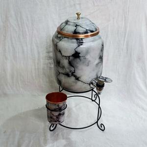 Dispensador de Agua Fría de Cobre Puro con Acabado de Mármol, Diseño Martillado Premium, Ecológico, 4.3L, Uso Doméstico - Product Image 4