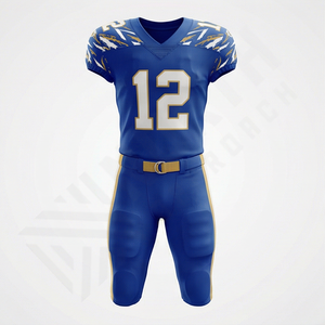 <b>Best</b> Selling American <b>Football</b> Uniform Latest Style Short Sleeve Quick Dry 100% Polyester Customizable Adult Performance Apparel - Product Image 1