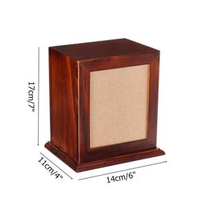 Mayorista Fabricación Recuerdo Madera Corazón Ceniza Cremación Funeral Hecho A Mano Madera Urna Decorativa De La India - Product Image 5
