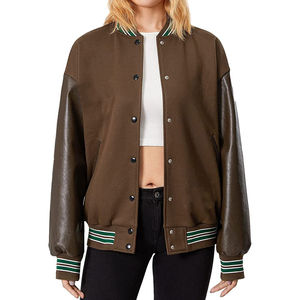 Chaqueta universitaria de manga larga para mujer de estilo callejero de alta calidad, chaqueta universitaria para mujer a precio razonable - Product Image 5