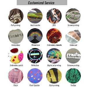 Encantador color personalizado tamaño pulóver sudaderas con capucha hombres mujeres cuello redondo sudadera bordado Puff impreso Logo invierno otoño estaciones - Product Image 6