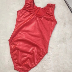 High Demand Gymnastics Leotards Sublimation Gold <strong>Shiny</strong> Sleeveless Leotards Performance Competition <strong>Dance</strong> Wear Bodysuit for Girls