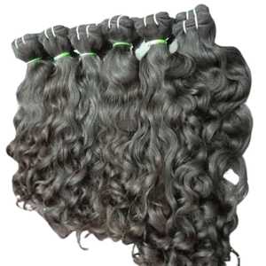 Paquet de cheveux de trame bouclés crépus de haute qualité Extensions de cheveux humains naturels Prix de gros des cheveux bruts vierges du fabricant indien - Product Image 4