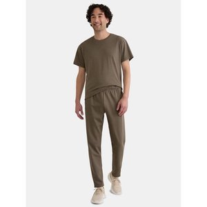 T-shirt à manches courtes en coton lourd beige 300g été col rond chemise ample et de base pour hommes femmes t-shirt de base - Product Image 1