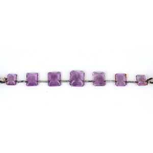 La mejor calidad Natural púrpura amatista Octágono forma tamaño libre tallado taladro hilo corte piedra preciosa suelta al mejor precio para joyería - Product Image 2