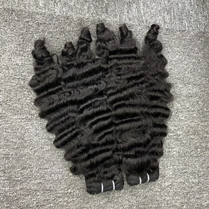 Vente chaude d'extensions de cheveux vietnamiens bouclés birmans de salon de coiffure de VQ meilleure source pour la trame de génie - Product Image 1